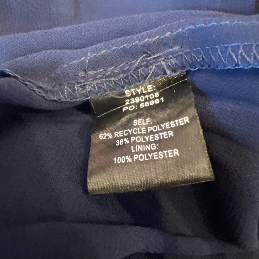 Current Air - Navy Satin Tiered Mini Dressy Dress - Picture 12 of 16
